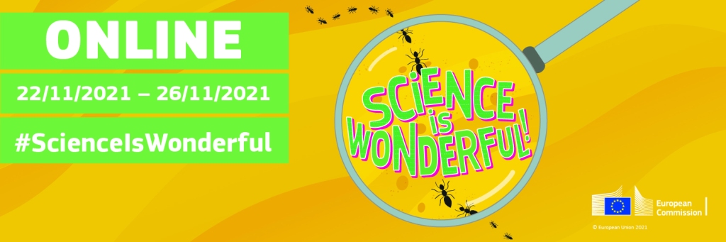 Banner #ScienceIsWonderful, Online, 22/11/2021-26/11/2021
